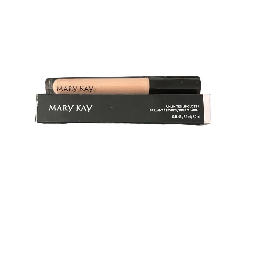 New In Box Mary Kay Unlimited Lip Gloss Soft Nude Full Size 153488